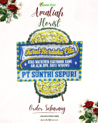 Papan Bunga Duka di Telluwanua