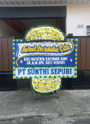 Papan Bunga Duka di Telluwanua