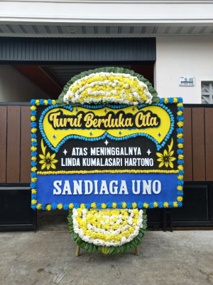 Papan Bunga Duka di Telluwanua